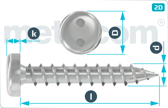 Security screws tapping two hole drive pan head screws - LiKo