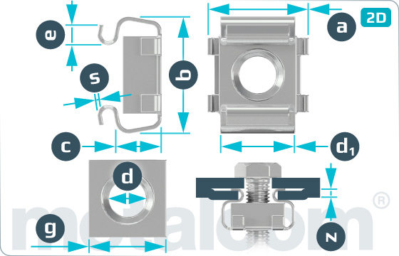 Miscellaneous nuts cage - B51012