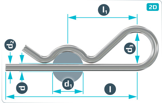 Splinte Federstecker - DIN 11024 E