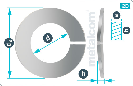 Spring washers curved lock - DIN 128 A
