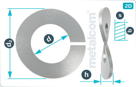 Spring washers wave lock - DIN 128 B