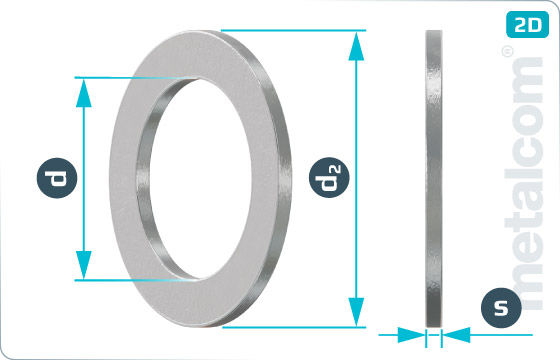 Plain washers for clevis pins, finish medium - DIN 1440