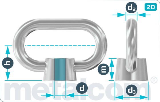 Lifting nuts arched - DIN 28129