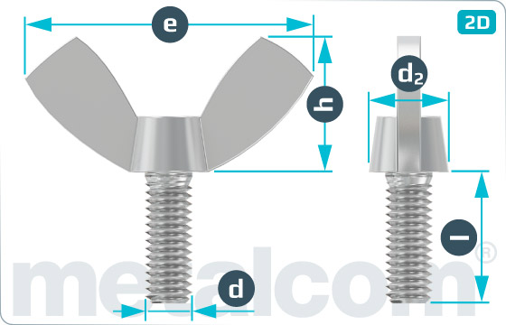 Miscellaneous screws wing - DIN 316 AF