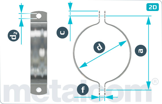 Clamps shackles for conduits - DIN 3567 A