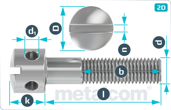 Slotted screws capstan screws - DIN 404