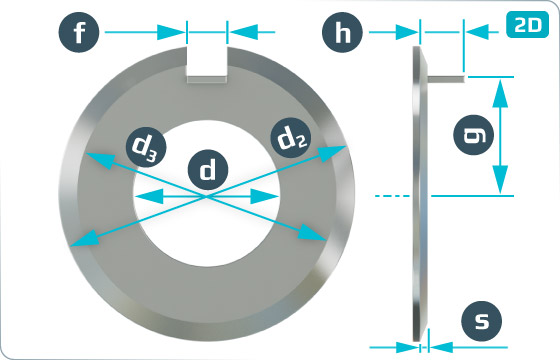 Plain washers with external tab - DIN 432