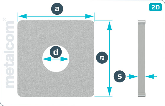 Square washers for wood constructions - DIN 436