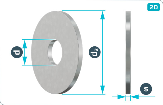 Plain washers round for wood constructions - DIN 440 R