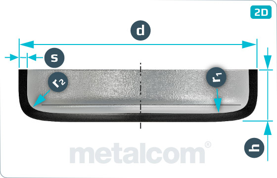 Sealing washers caps, push-in type (conical) - DIN 443