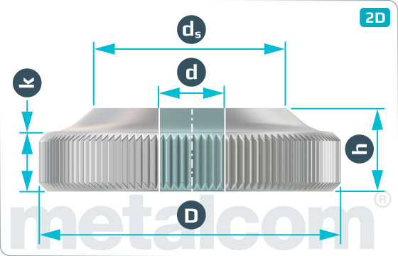 Miscellaneous nuts knurled - DIN 467