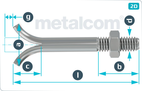 Bolts masonry and foundation bolts - DIN 529 C-Mu