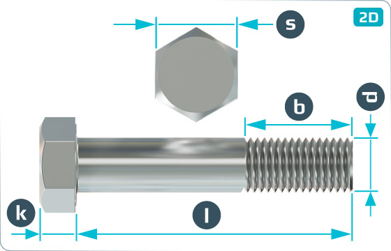 Hexagon bolts - DIN 601