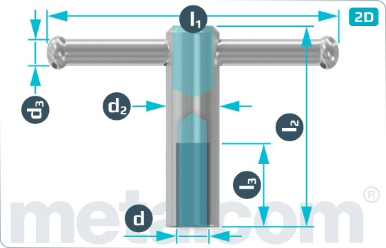 Knebelmuttern mit losem Knebel - DIN 6307