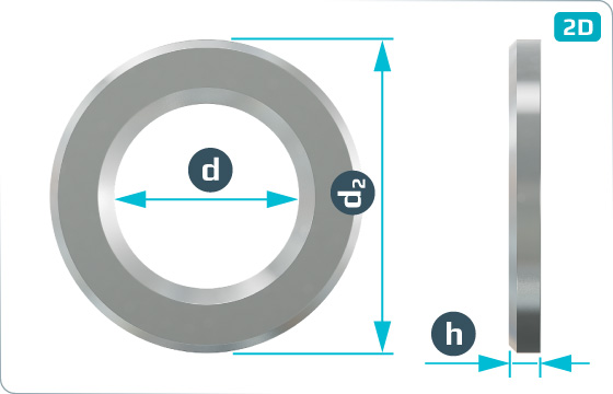 Plain washers for steel structures HV - DIN 6916