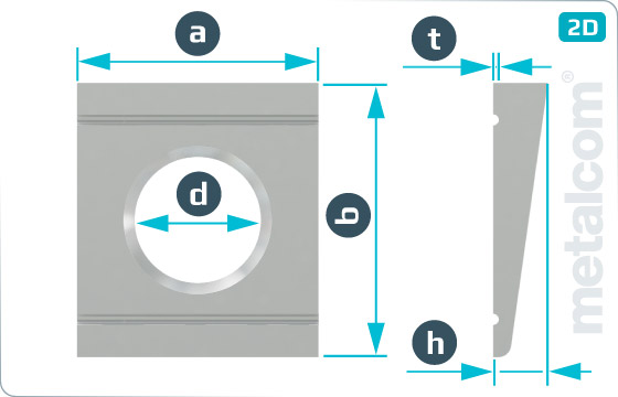 Square washers for high-strength structural bolting of steel channel sections - DIN 6918