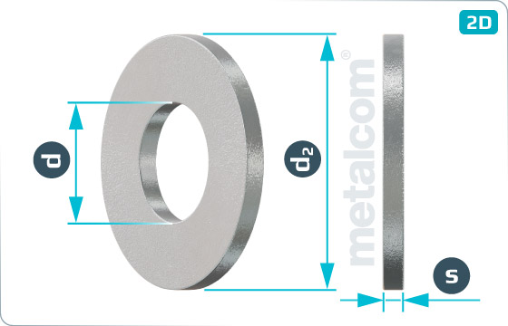 Flachscheiben für Schrauben mit schweren Spannhülsen - DIN 7349