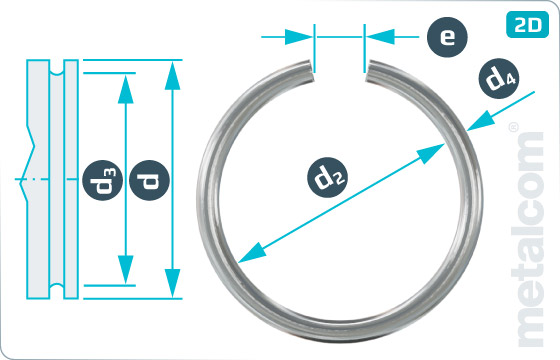 Lock washers snap rings for shafts - DIN 7993 A