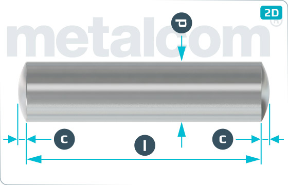 Parallel pins unhardened - DIN 7 m6