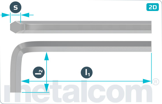 L-Klíče pro šrouby s vnitřním šestihranem - DIN 911