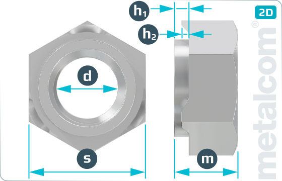 Hexagon nuts weld - DIN 929