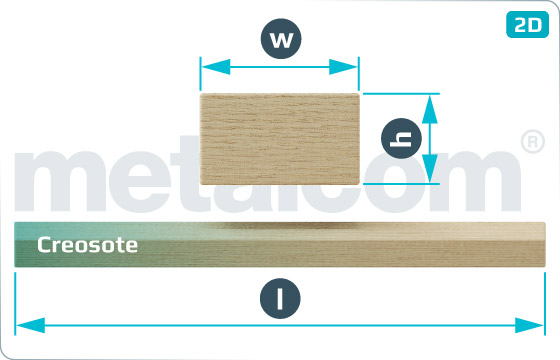 Timber sleepers transversal - E1