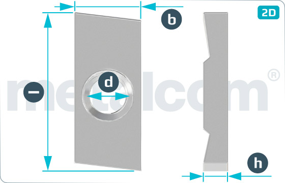 Square nuts T-nuts for channels type 40/22 - 40/22