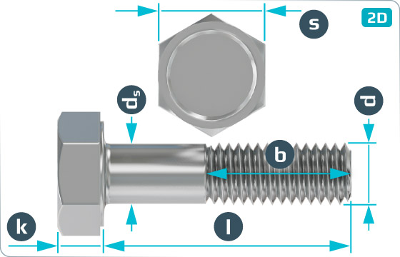 Sechskantschrauben für Puffer - K022495/A