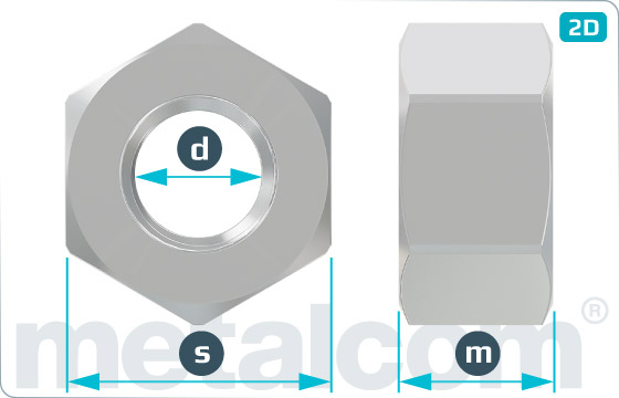 Nuts hexagon nuts M 24 - K052487D