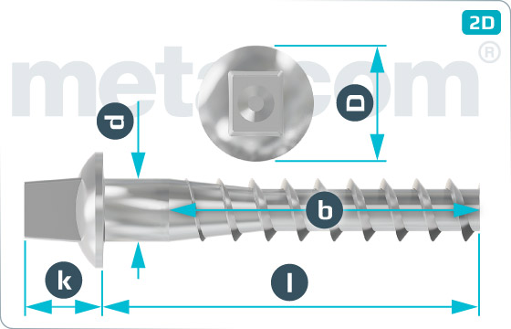 Screws coach-screws R1 and R2 - K112484