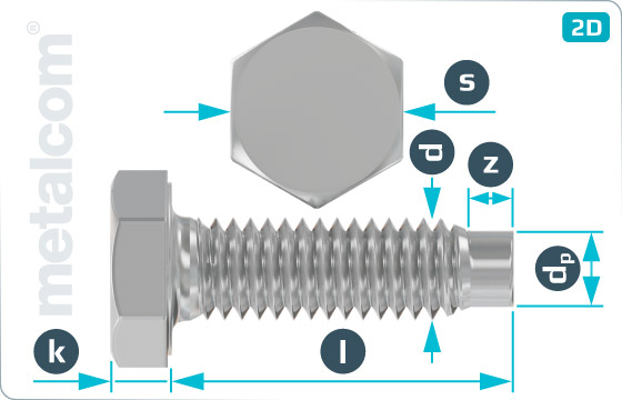 Hexagon screws for tubular scaffolding - LI-AB-107