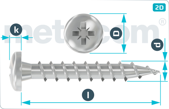 Chipboard screws cross recessed pan head - Z