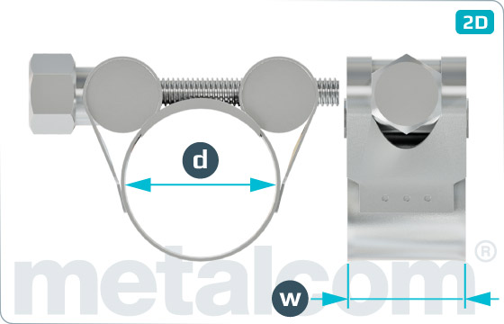 Clamps heavy duty hose clamps to DIN 3017 - SK