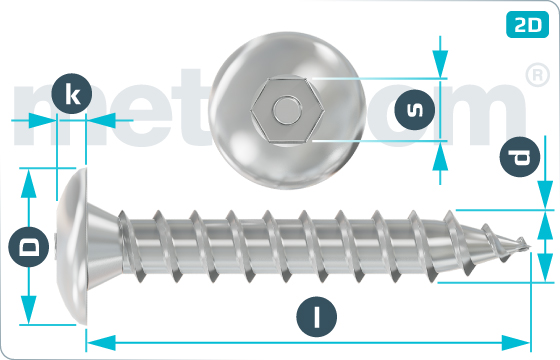 Security screws tapping hexagon socket button head screws - RuKo