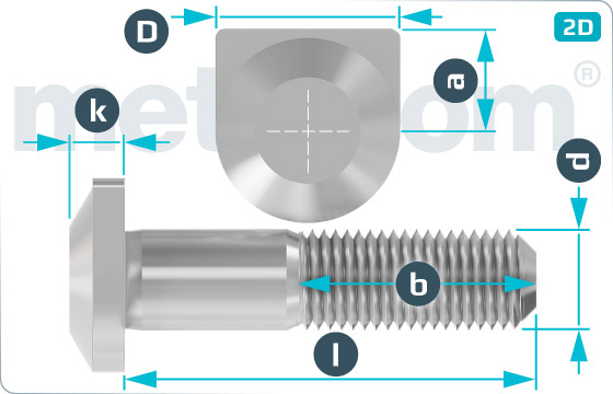 Screws fish bolts T3 - PN 021357