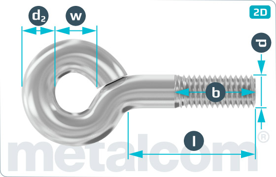 Eye screws with metric thread type 48 - Typ48