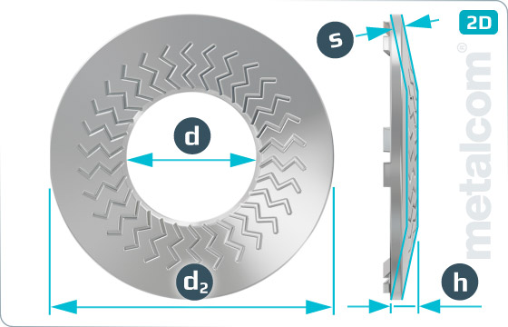 Lock washers TECKENTRUP contact toothed (type K) - K