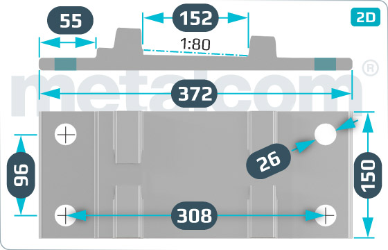 Base plates reducing R65 - V3-6652/1