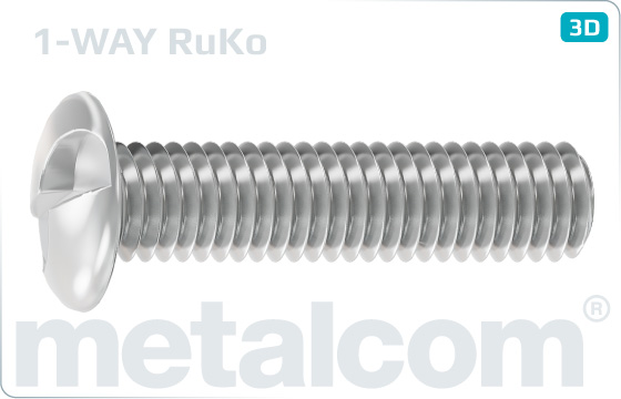 Security screws one way round head - RuKo