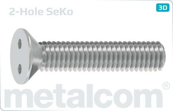 Security screws two hole drive countersunk head - SeKo