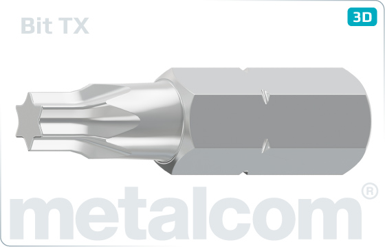 Bits für Innensechsrund (TORX), kurz - TX