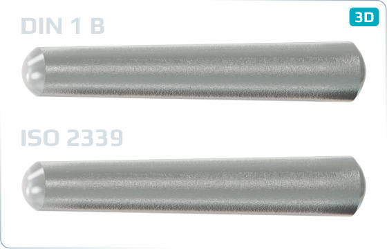 Taper pins unhardened - DIN 1 B