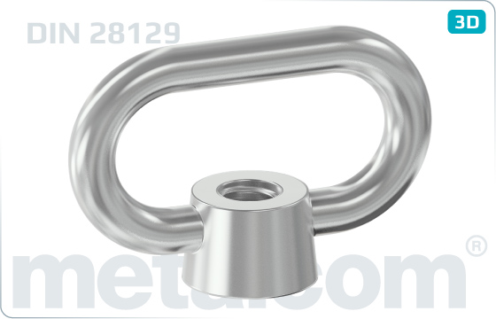 Lifting nuts arched - DIN 28129