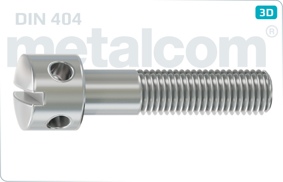 Slotted screws capstan screws - DIN 404