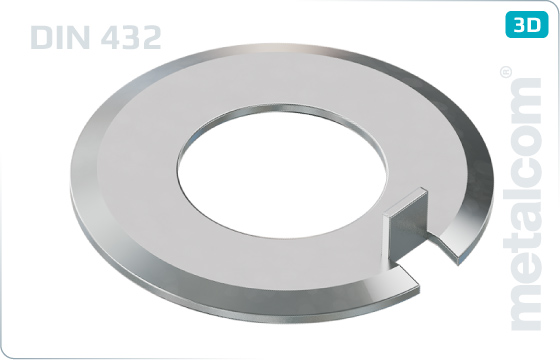 Flachscheiben mit Außennase - DIN 432