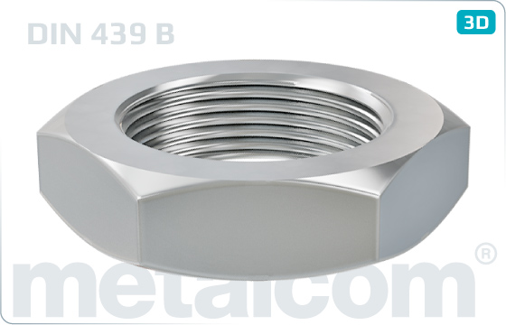 Hexagon nuts thin - DIN 439 B