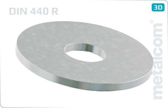 Plain washers round for wood constructions - DIN 440 R