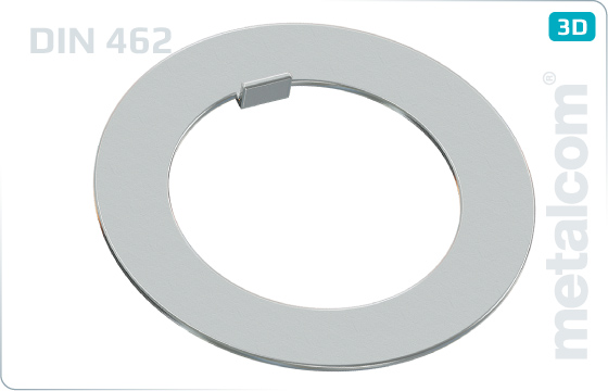 Plain washers with internal tab for nuts DIN 1804 - DIN 462