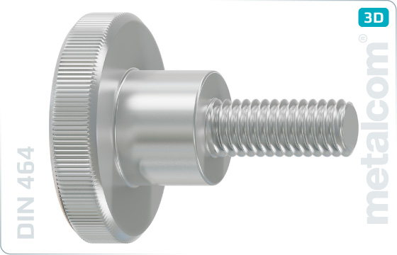 Knurled thumb screws high type - DIN 464