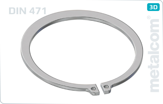 Lock washers for shafts (external) - DIN 471